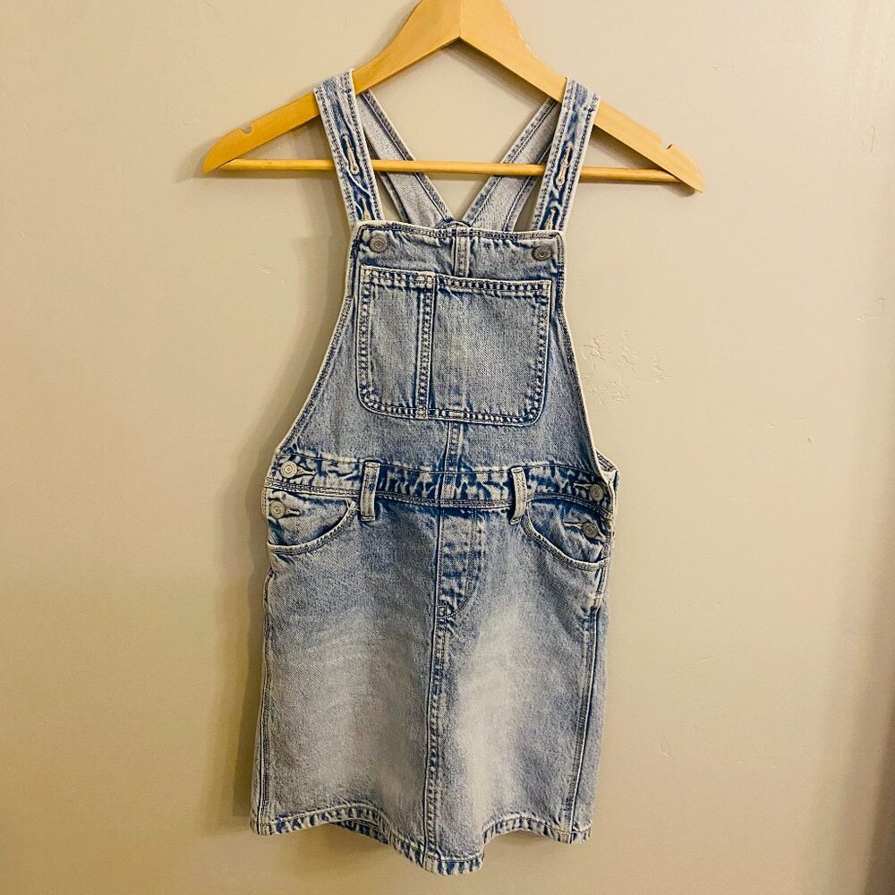 Girls size 10-12 Jean overall Dress